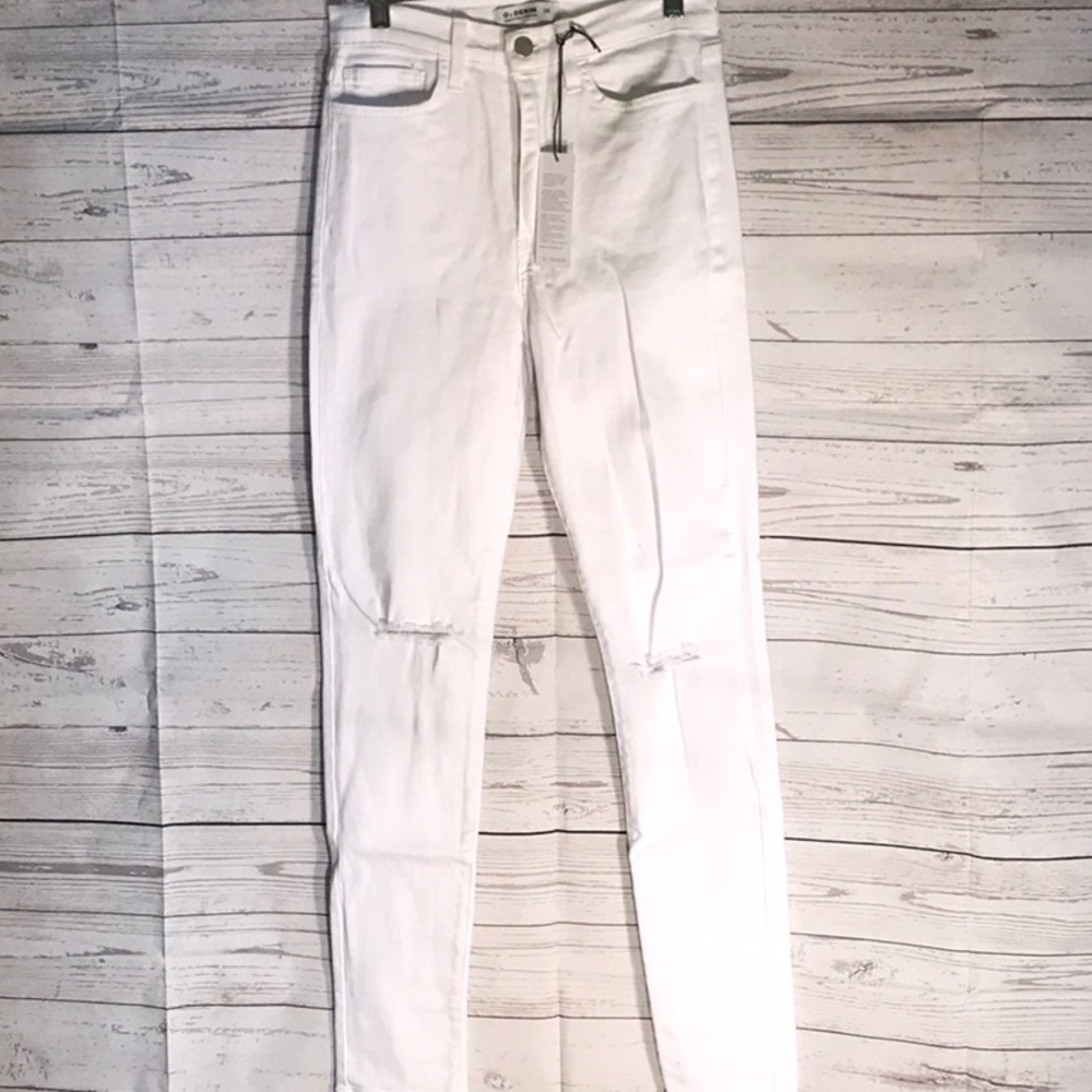 O2 5 Pocket Jean Distressed White Size 26